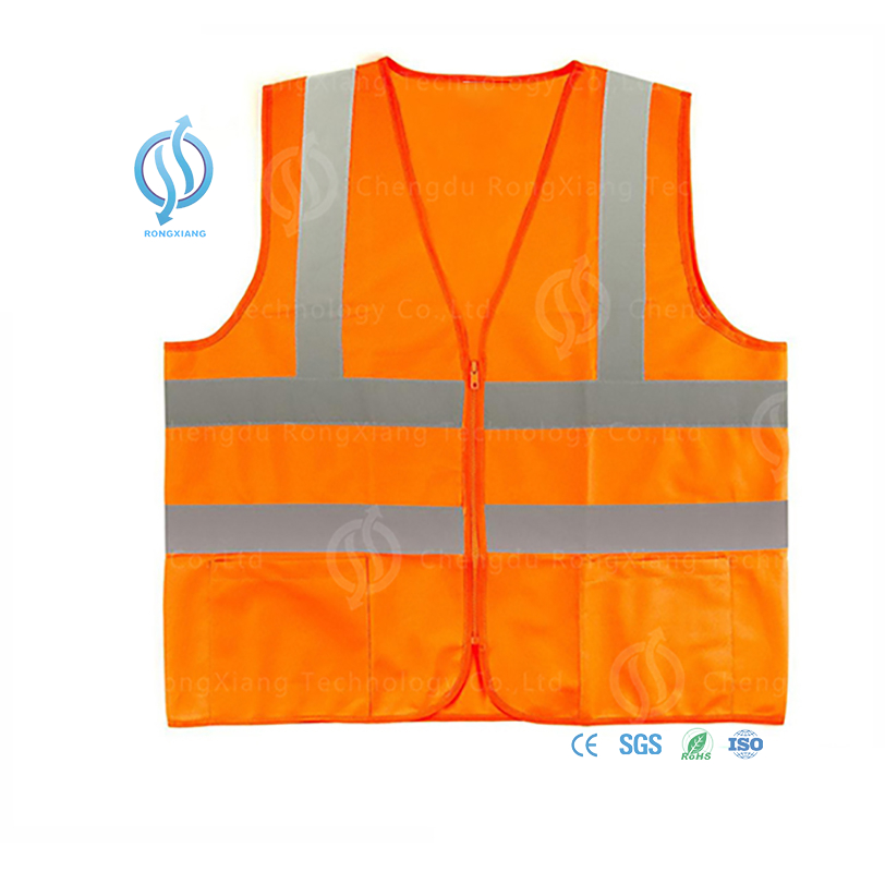 Safety Reflective Vest with Zip Off Sleeves for Cycling
