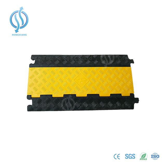 Yellow Rubber Cable Protector for Driveway
