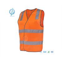 Stylish Reflective Vest with Zip Off Sleeves for Work Safety