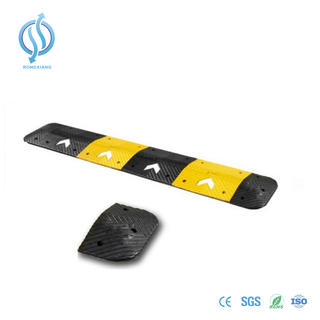 Durable Reflective Industrial Safety Rubber Car Speed Hump