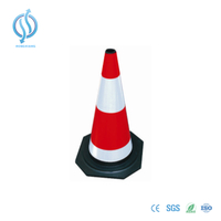 700mm Reflective Cone with Black Base